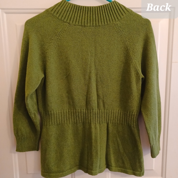 Architect Embroidered Cotton Wool Blend Button Down Cardigan Sweater - Picture 2 of 14